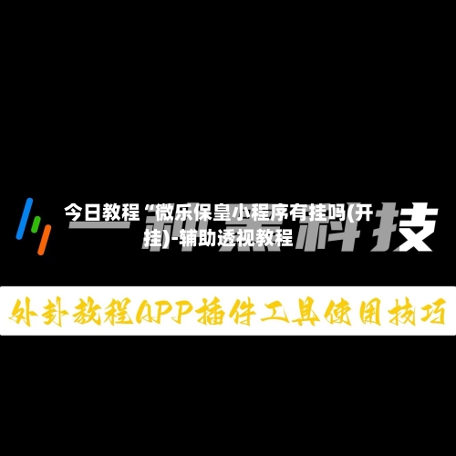 今日教程“微乐保皇小程序有挂吗(开挂)-辅助透视教程