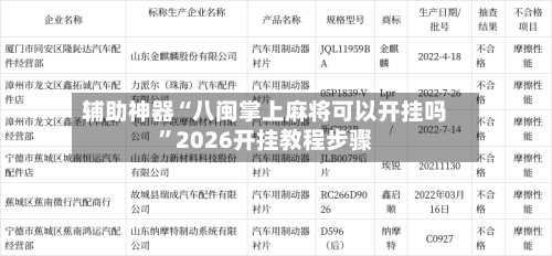 辅助神器“八闽掌上麻将可以开挂吗	”2026开挂教程步骤-第3张图片