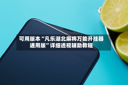 可用版本“凡乐湖北麻将万能开挂器通用版”详细透视辅助教程