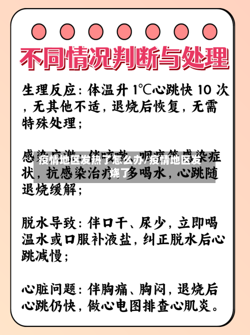 疫情地区发热了怎么办/疫情地区发烧了