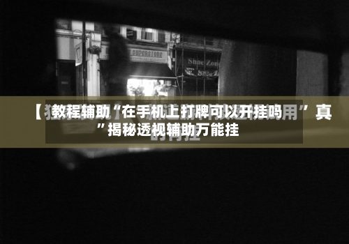 教程辅助“在手机上打牌可以开挂吗”揭秘透视辅助万能挂-第2张图片