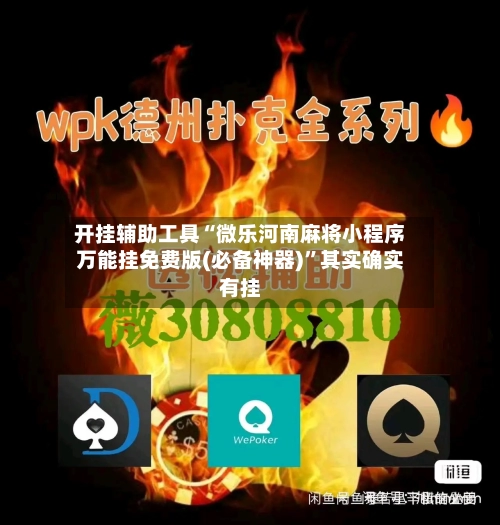 开挂辅助工具“微乐河南麻将小程序万能挂免费版(必备神器)”其实确实有挂-第2张图片