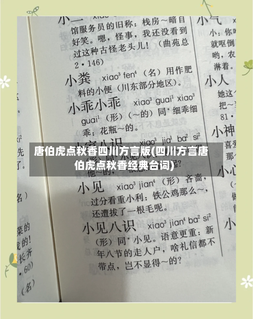 唐伯虎点秋香四川方言版(四川方言唐伯虎点秋香经典台词)